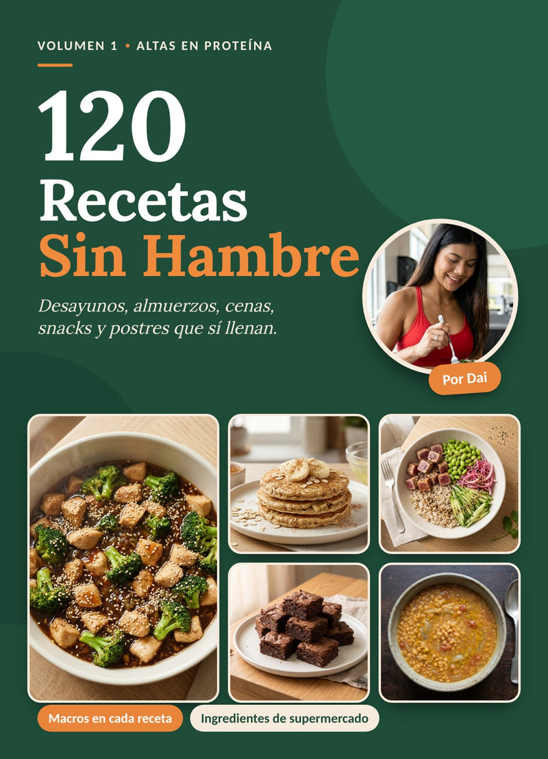Portada del Volumen 1 · 120 Recetas Sin Hambre