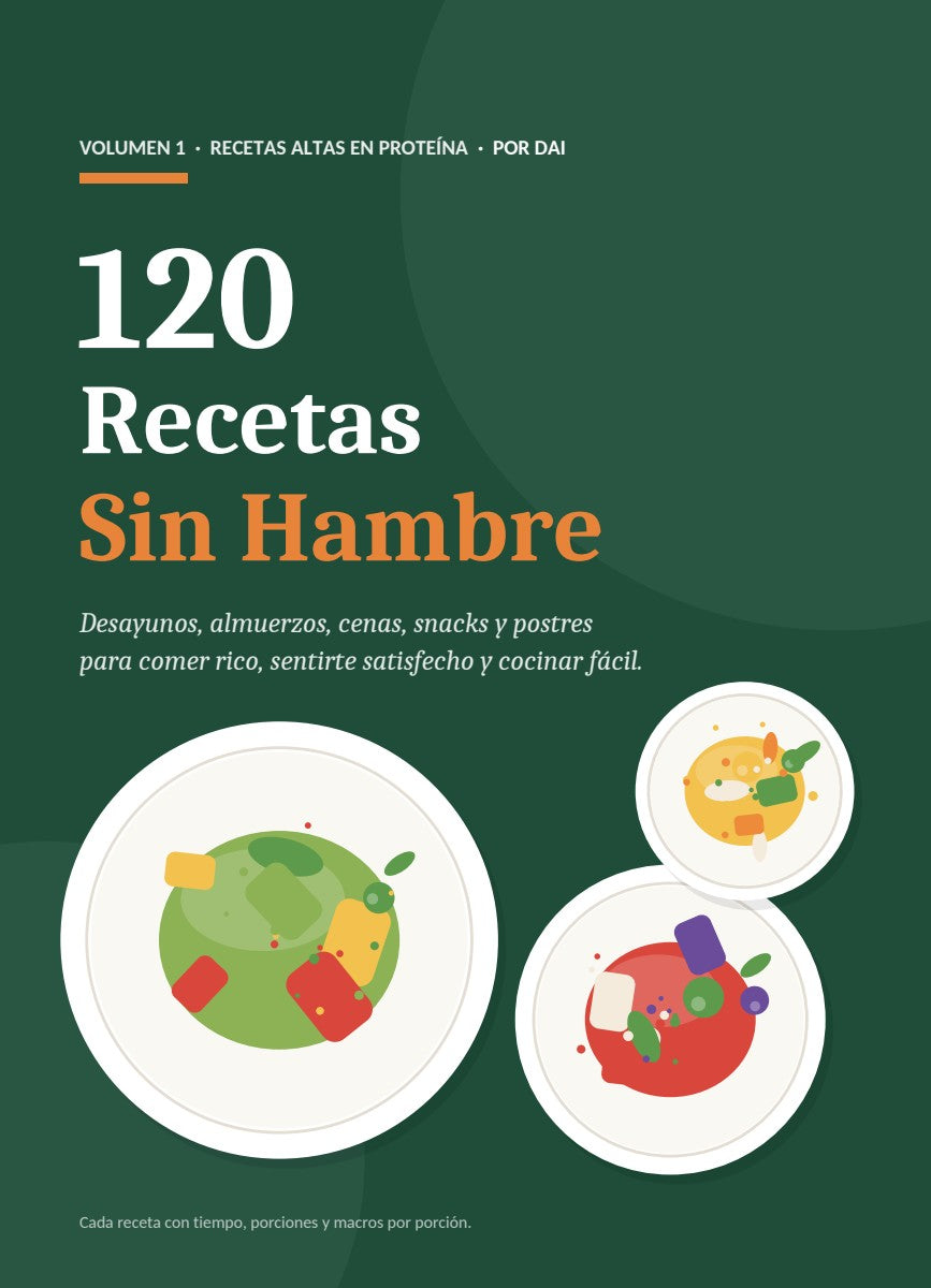 Portada de 120 Recetas Sin Hambre, Volumen 1